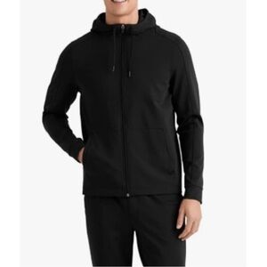 RHONE Spar Zip Front Hoodie Jacket Black Size Medium